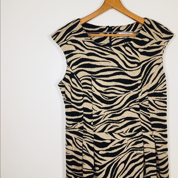 Calvin Klein Dresses & Skirts - {Calvin Klein} Zebra Print Sheath Dress NWT Size10
